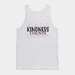 Kindness Counts. Inspirational Saying for Gratitude Tank Top